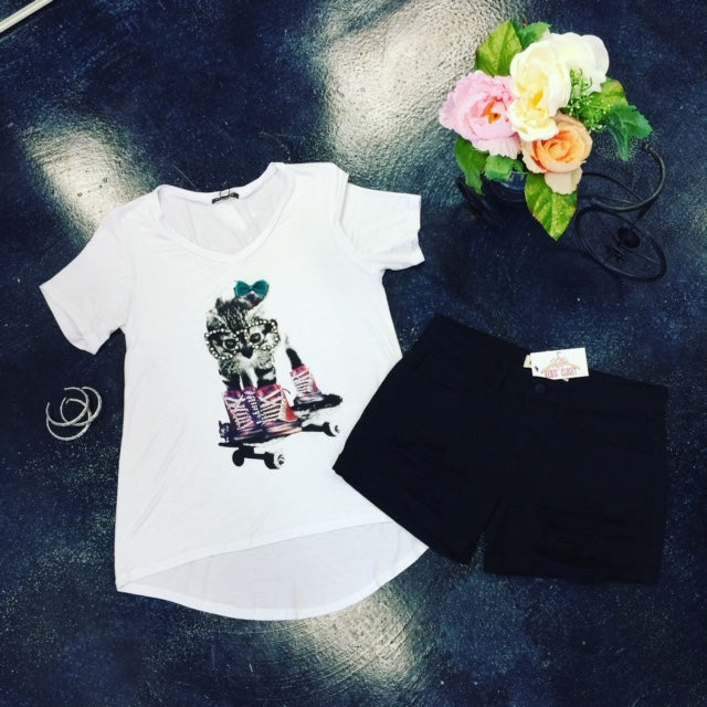 Skater Kitty Tee