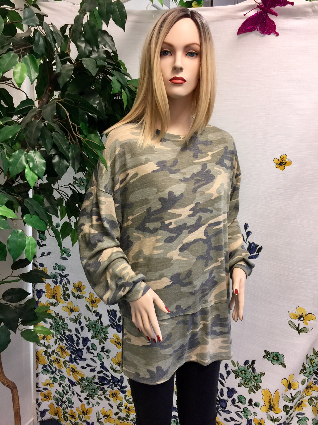 Express camo sweatshirt on sale