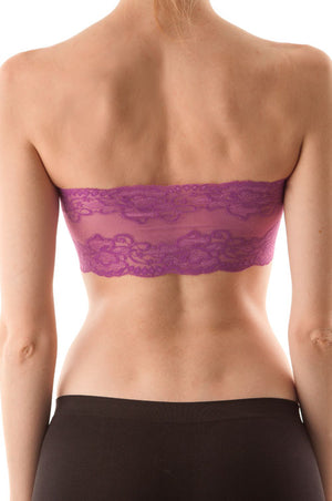 Seamless Bandeau with Lace Back