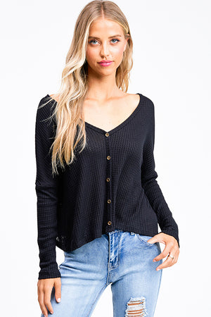 Relaxed V-Neck Thermal