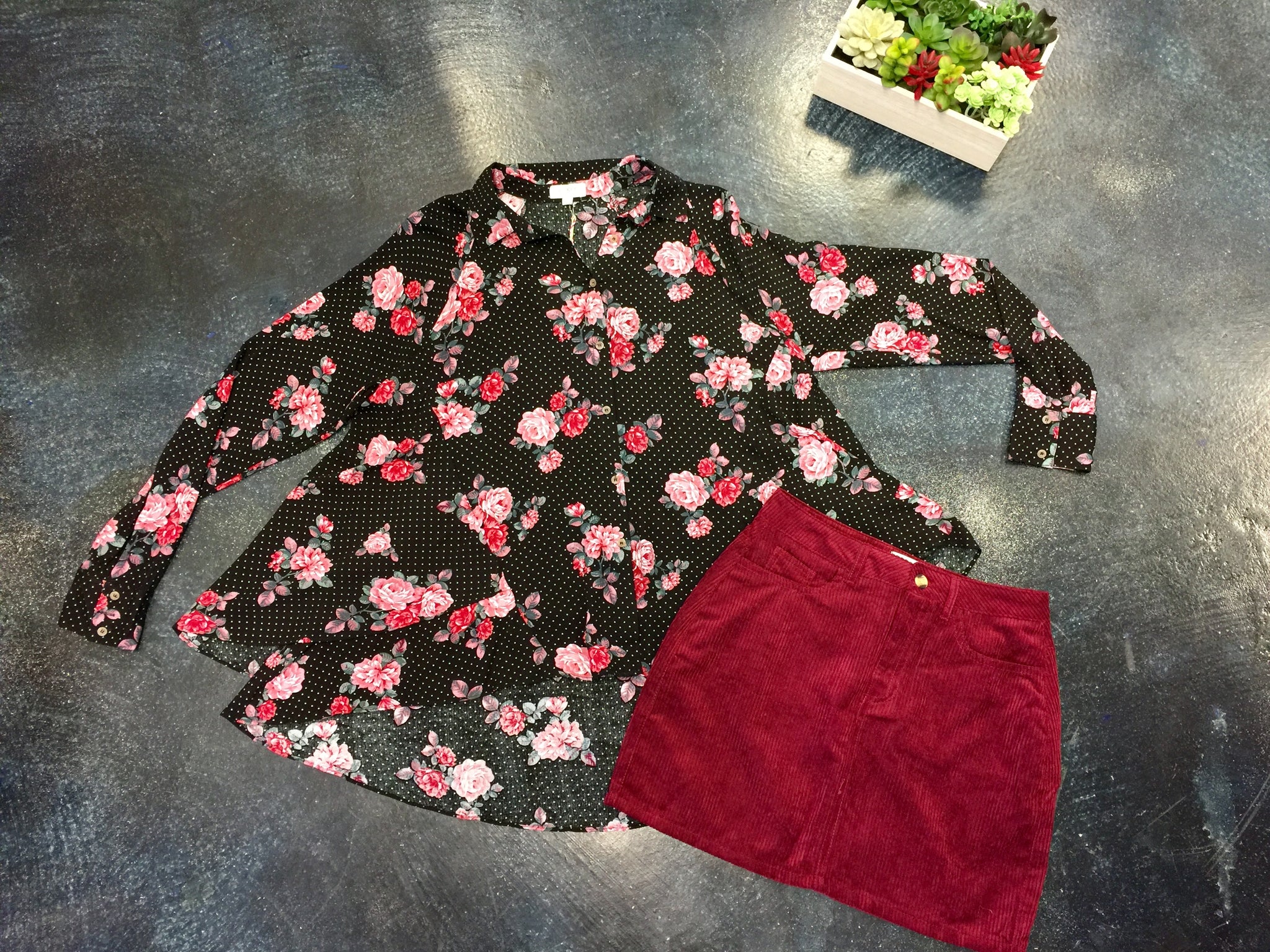 Flowy Floral Tunic Top