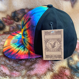 Rainbow Tie Dye Leaf Hat