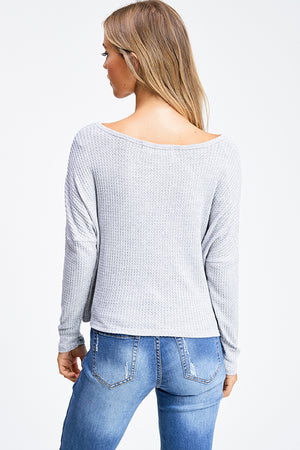 Relaxed V-Neck Thermal