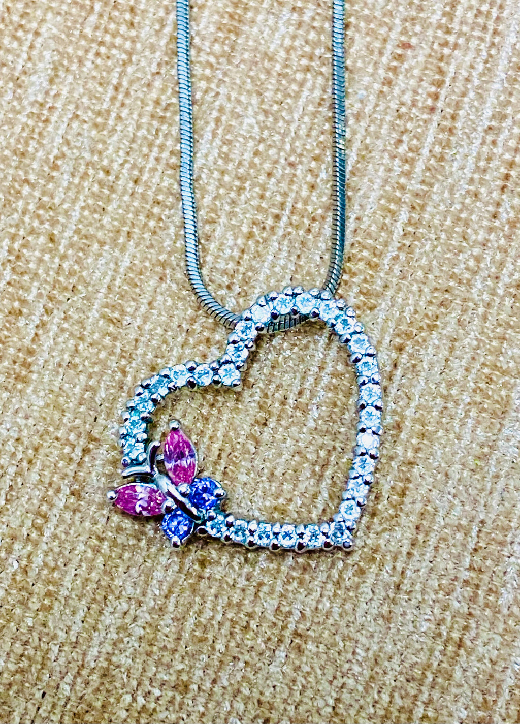 Butterfly Heart Necklace