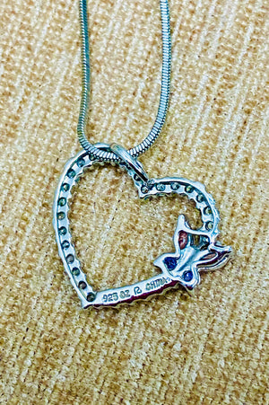 Butterfly Heart Necklace