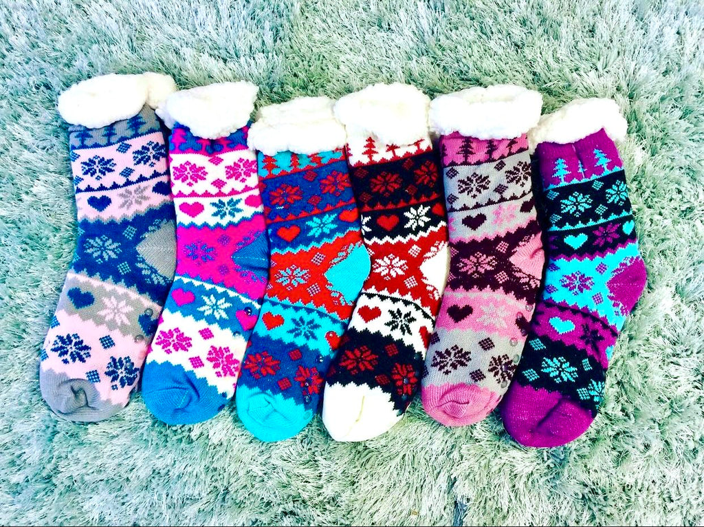 Winter Print Socks