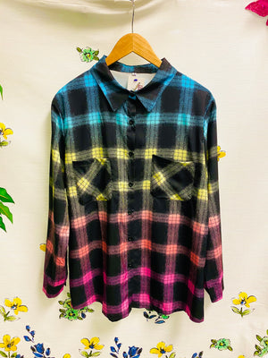 Desiree Plaid Button Up