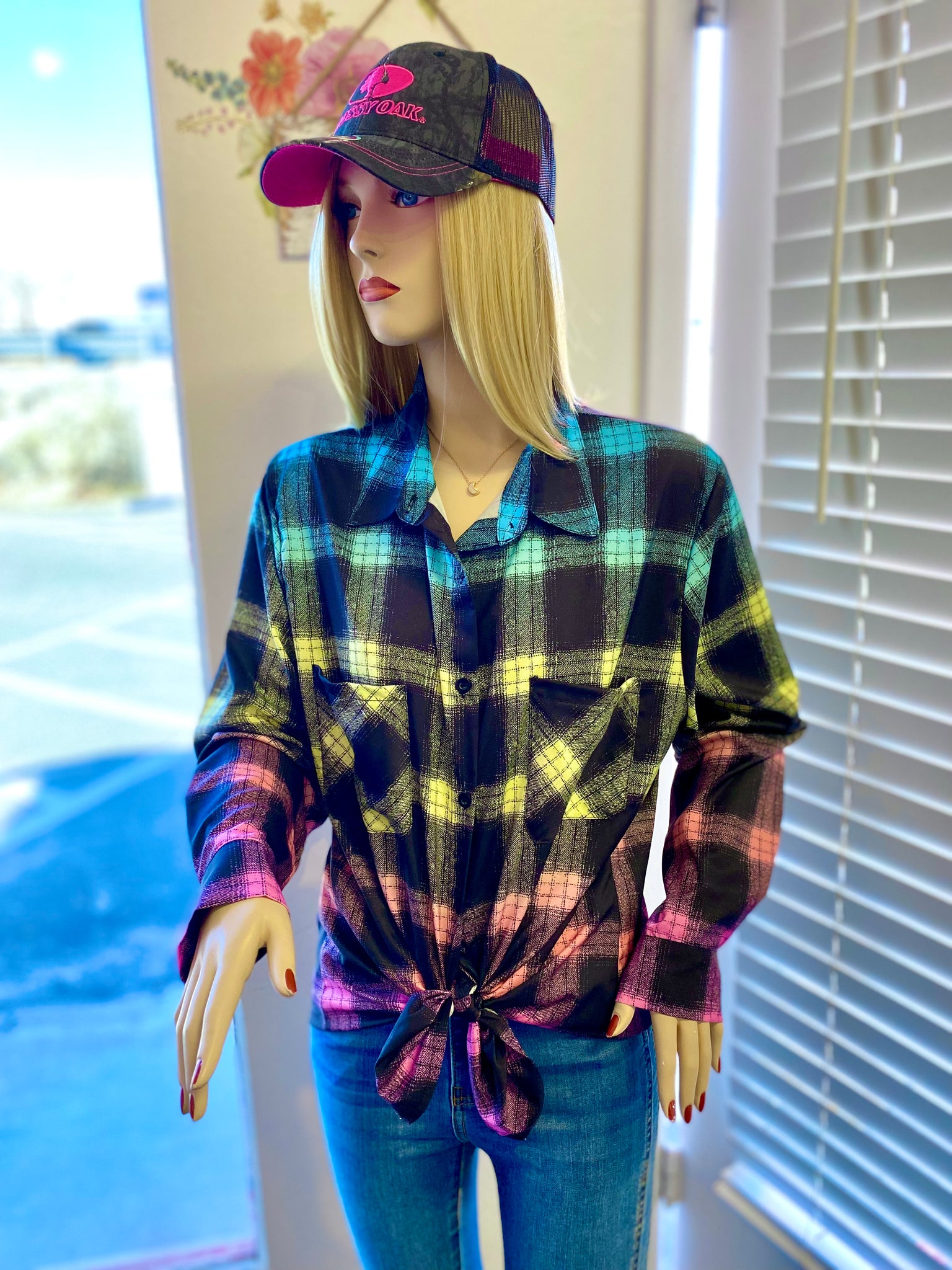 Desiree Plaid Button Up