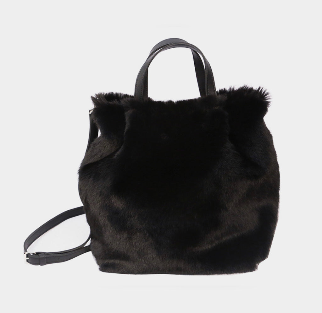 Faux Fur Bucket Bag