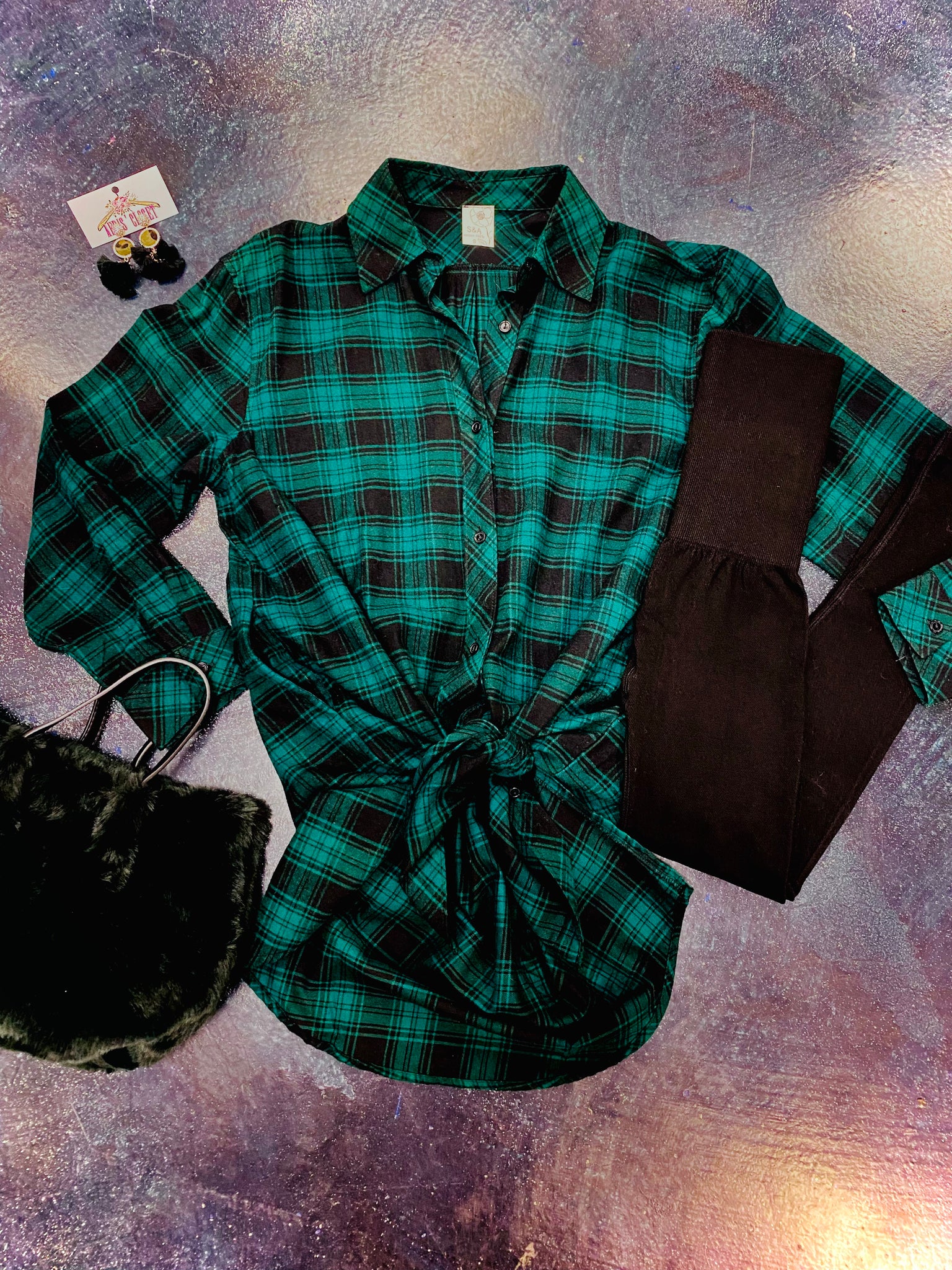 Lounge Around Flannel Tunic