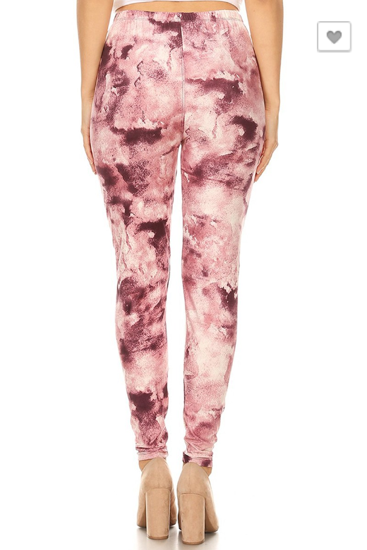 Tie-Dye Print Leggings