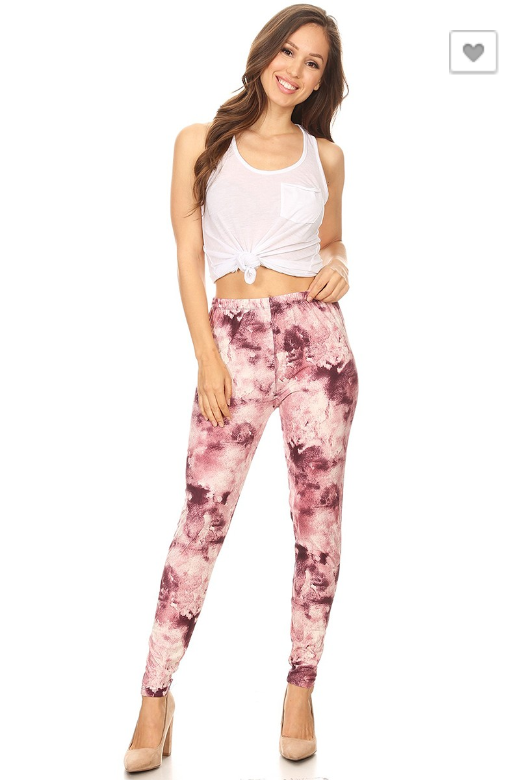 Tie-Dye Print Leggings