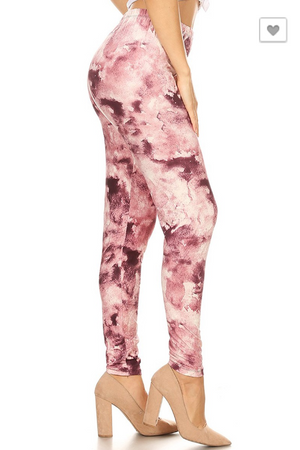 Tie-Dye Print Leggings