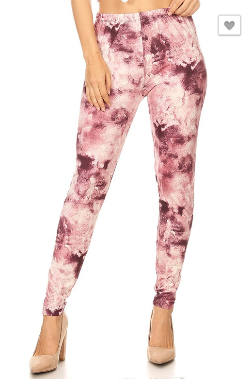Tie-Dye Print Leggings