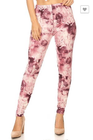 Tie-Dye Print Leggings