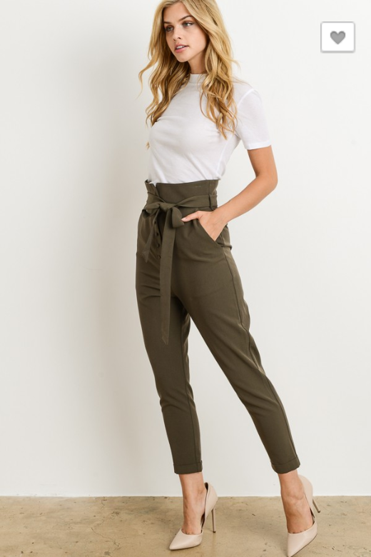 Paper Bag Waist Trousers