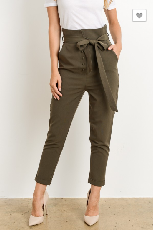 Paper Bag Waist Trousers