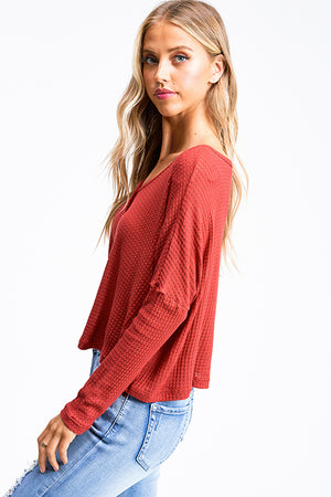 Relaxed V-Neck Thermal